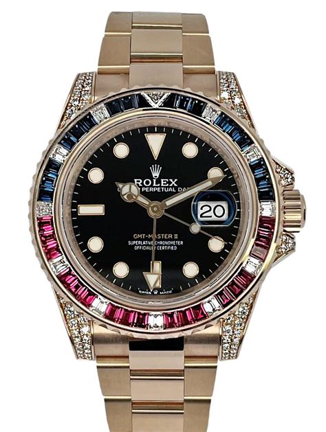 rolex gmt master ii ruby sapphire|rolex model 126755saru.